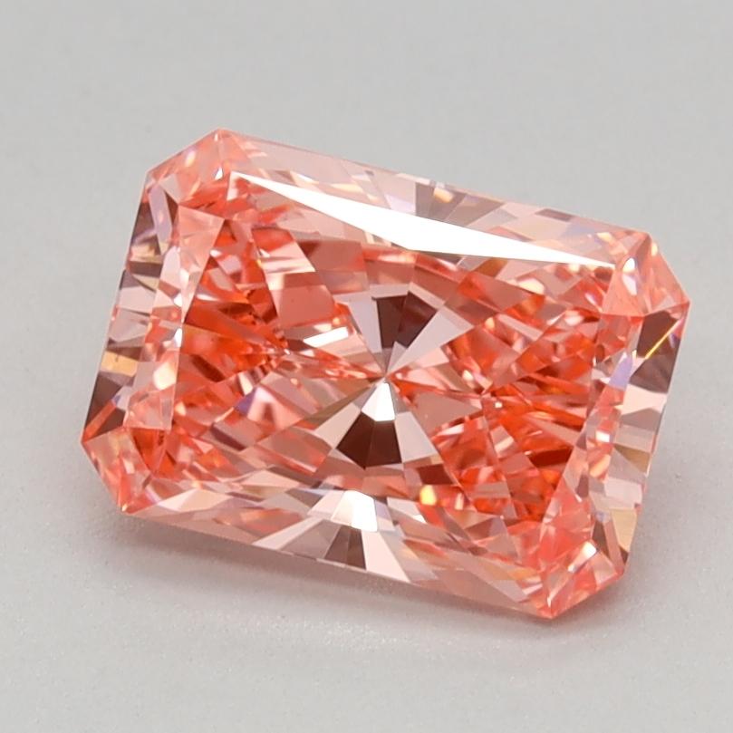 1.10 Ct. Fancy Vivid Pink Radiant Lab Grown Diamond