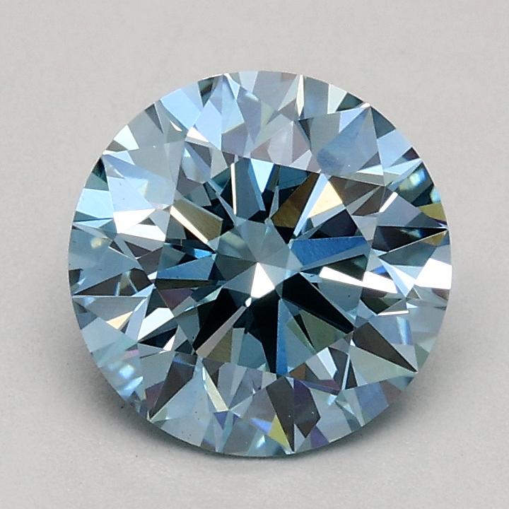 1.07 Ct. Fancy Blue Round Lab Grown Diamond