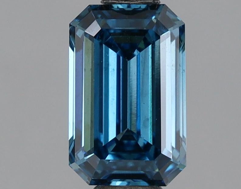 1.02 Ct. Fancy Vivid Blue Emerald Lab Grown Diamond