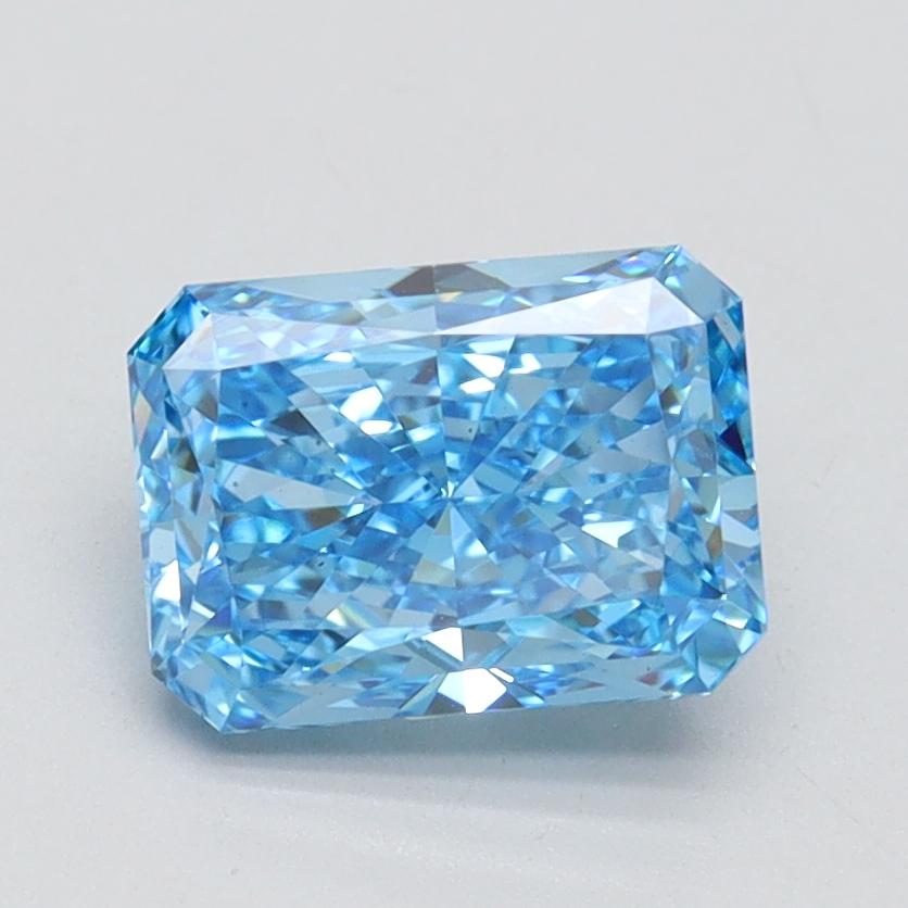 1.54 Ct. Fancy Vivid Blue Radiant Lab Grown Diamond