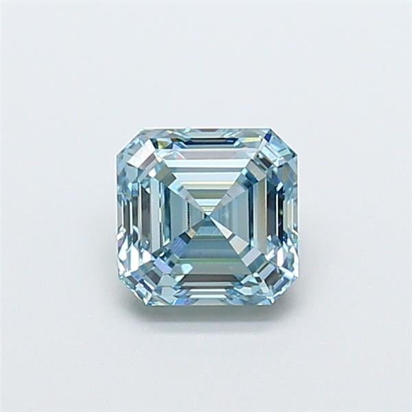 1.28 Ct. Fancy Intense Blue Asscher Lab Grown Diamond