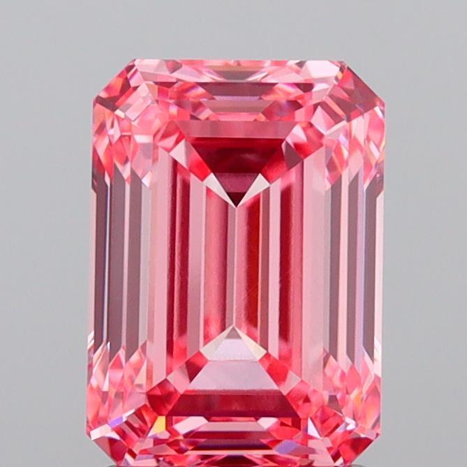 2.08 Ct. Fancy Vivid  Pink Emerald Lab Grown Diamond