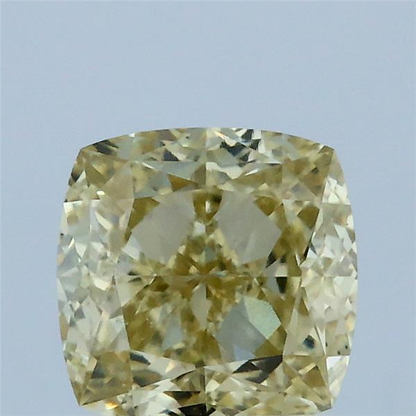 2.07 Ct. Fancy Yellow Cushion Lab Grown Diamond