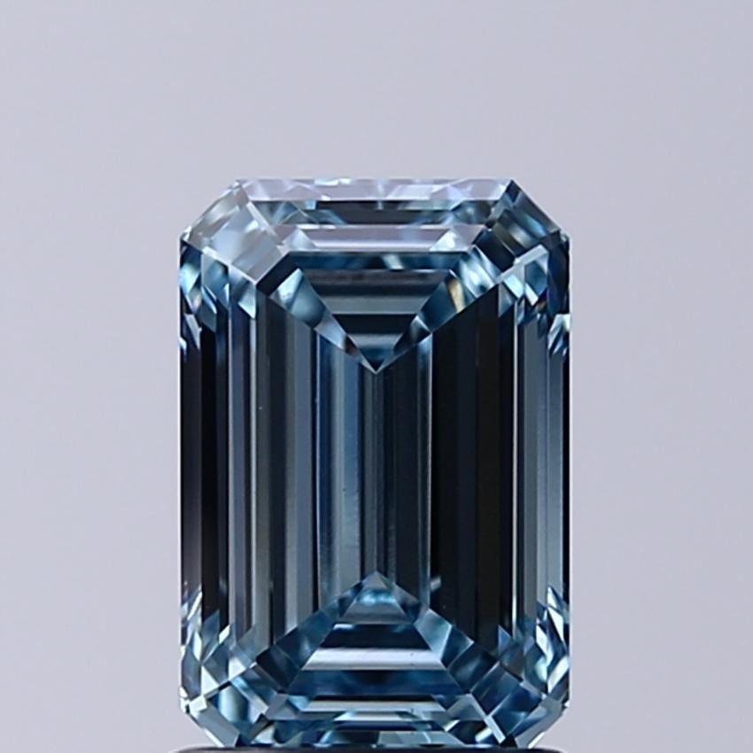 1.50 Ct. Fancy Intense Blue Emerald Lab Grown Diamond
