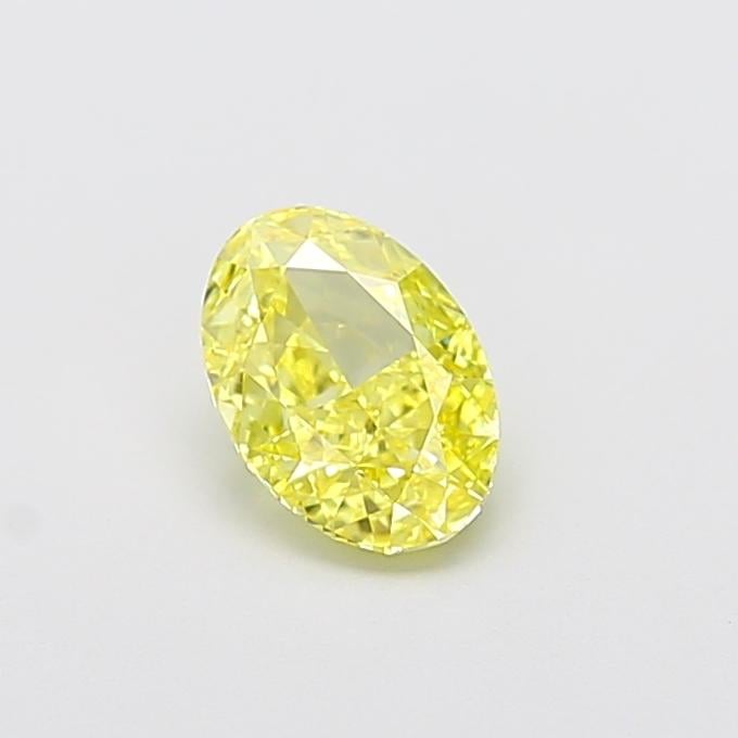 1.02 Ct. Fancy Intense  Yellow Oval Lab Grown Diamond