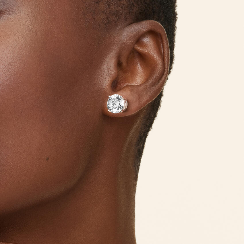 8 carat diamond stud earrings discount