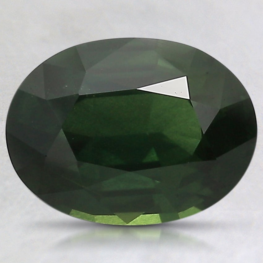 9.7x7.2mm Green Oval Sapphire
