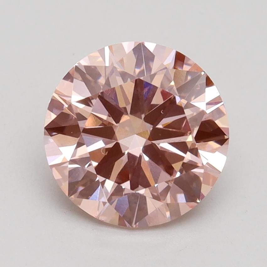 2.00 Ct. Fancy Intense Pink Round Lab Grown Diamond