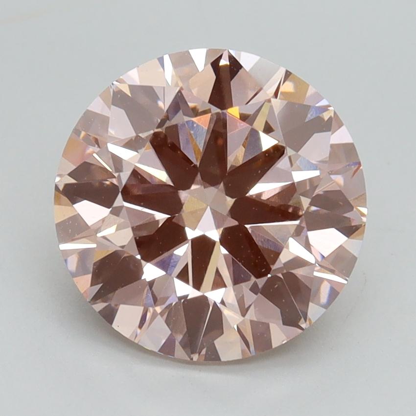 3.03 Ct. Fancy Light Pink Round Lab Grown Diamond