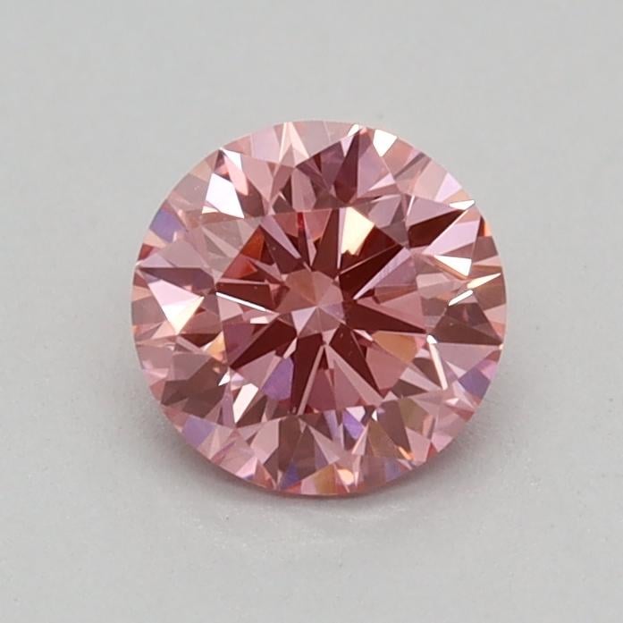 0.36 Ct. Fancy Vivid Pink Round Lab Grown Diamond