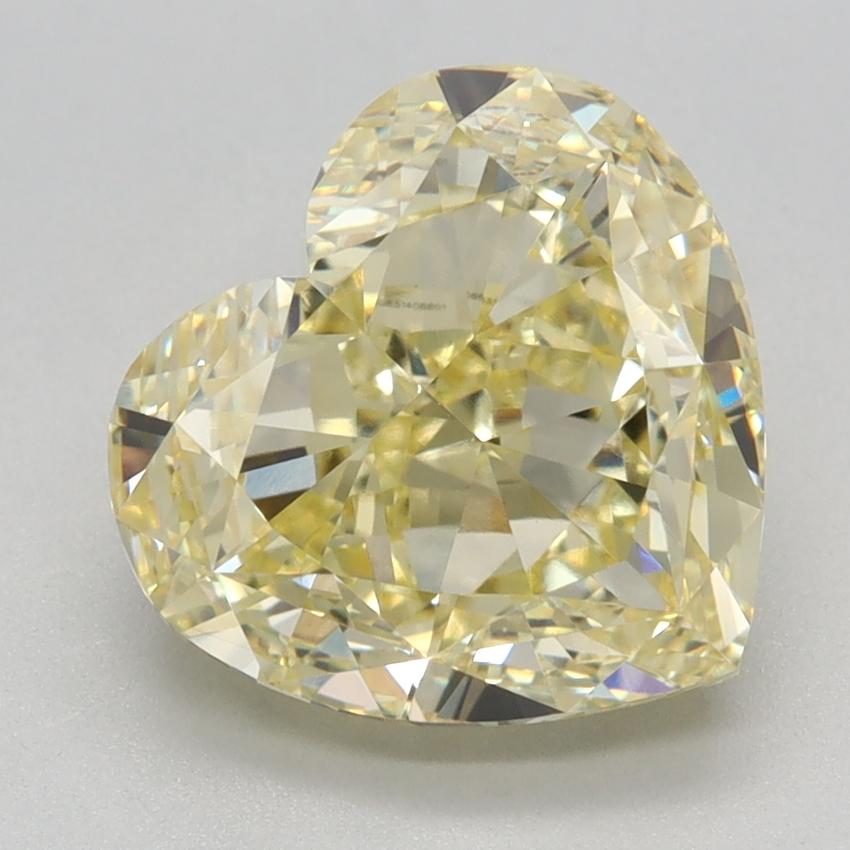 3.14 Ct. Fancy Yellow Heart Lab Grown Diamond