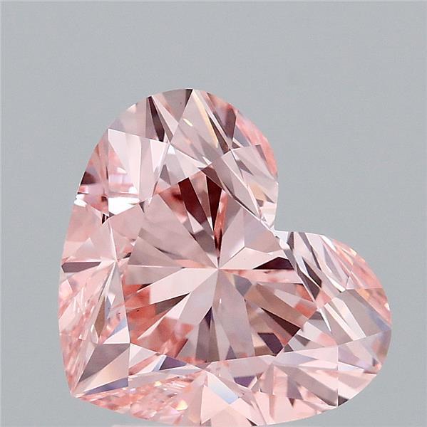 3.18 Ct. Fancy Vivid Pink Heart Lab Grown Diamond
