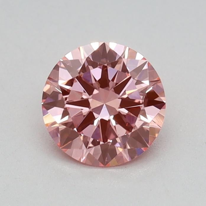 0.42 Ct. Fancy Vivid Pink Round Lab Grown Diamond