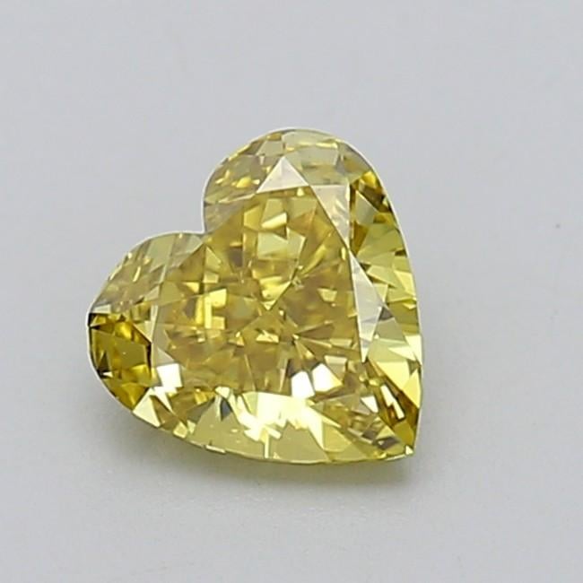 0.65 Ct. Fancy Intense  Yellow Heart Lab Grown Diamond