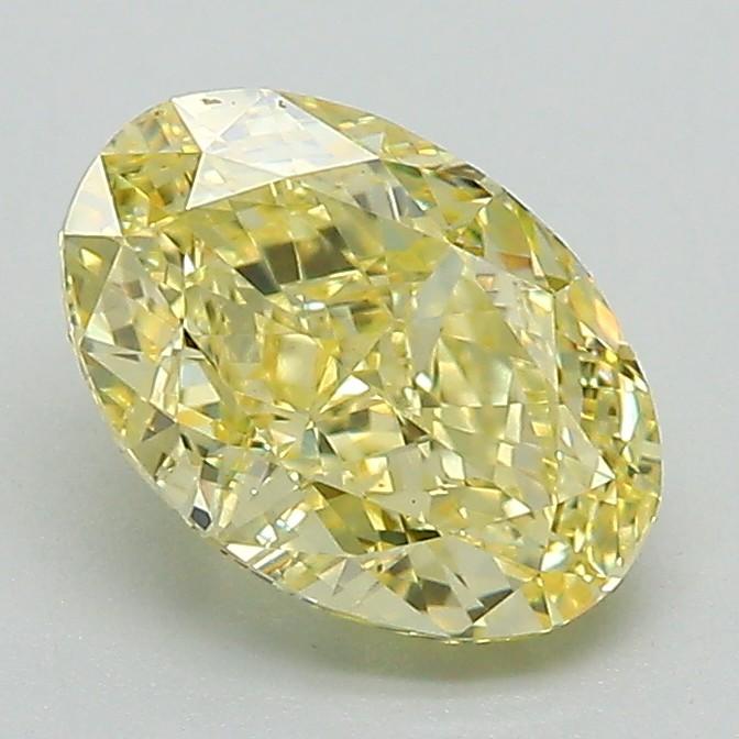1.59 Ct. Fancy Intense Yellow Oval Lab Grown Diamond