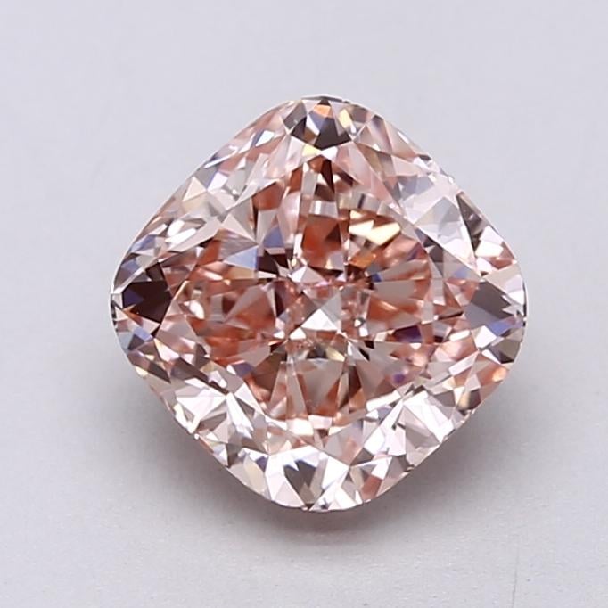 2.50 Ct. Fancy Intense  Pink Cushion Lab Grown Diamond