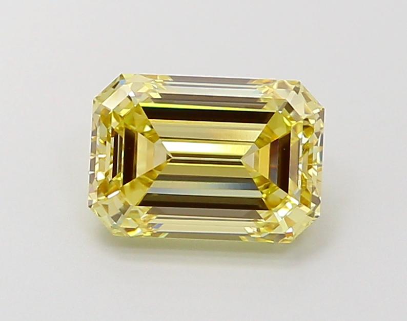 1.60 Ct. Fancy Yellow Emerald Lab Grown Diamond