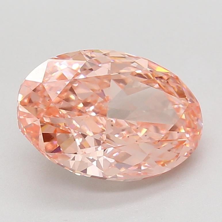 3.59 Ct. Fancy Vivid Pink Oval Lab Grown Diamond