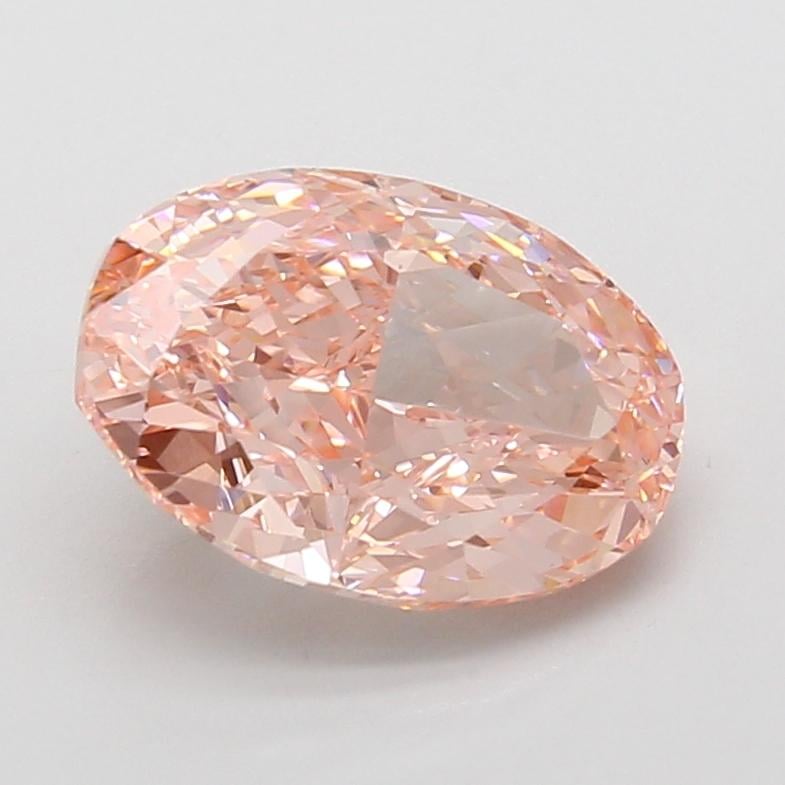 3.02 Ct. Fancy Vivid Pink Oval Lab Grown Diamond