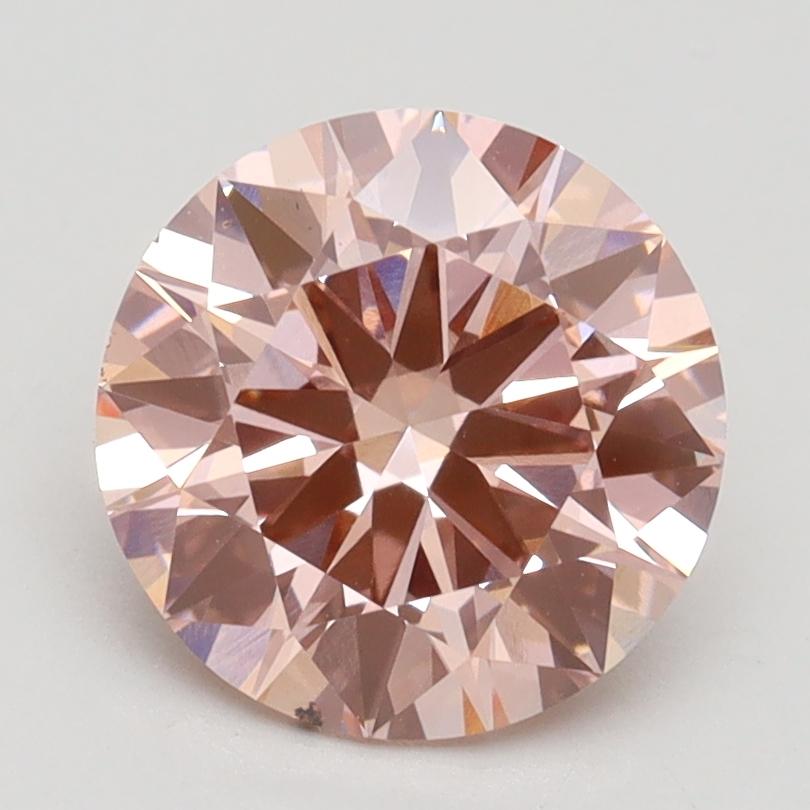 2.10 Ct. Fancy Intense Pink Round Lab Grown Diamond