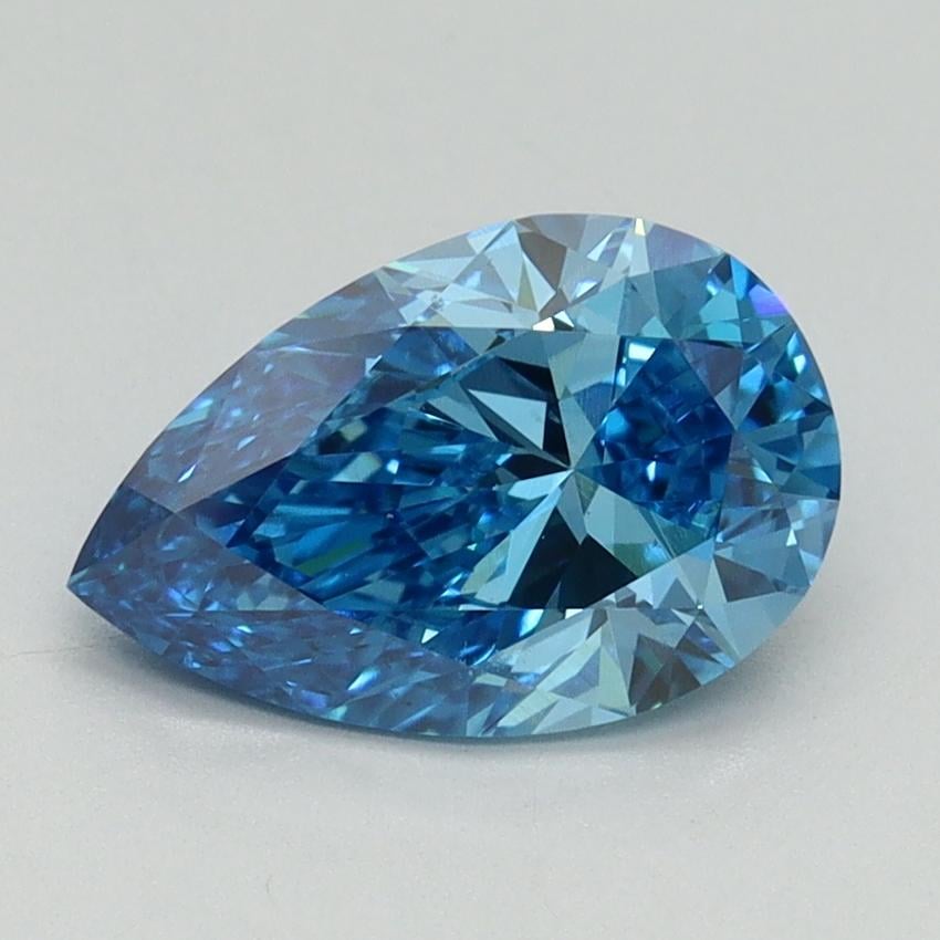 1.50 Ct. Fancy Vivid Blue Pear Lab Grown Diamond