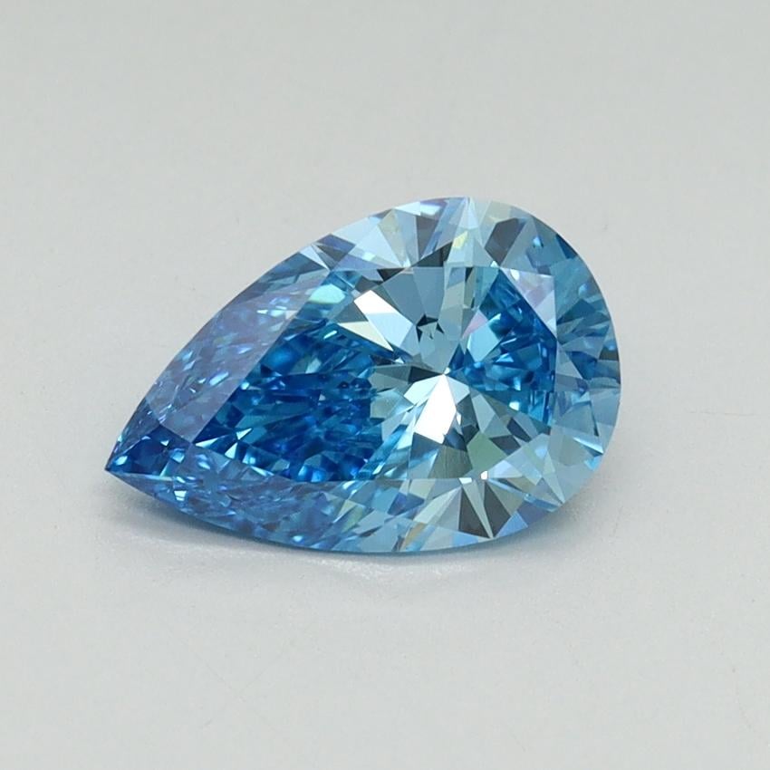 1.02 Ct. Fancy Vivid Blue Pear Lab Grown Diamond