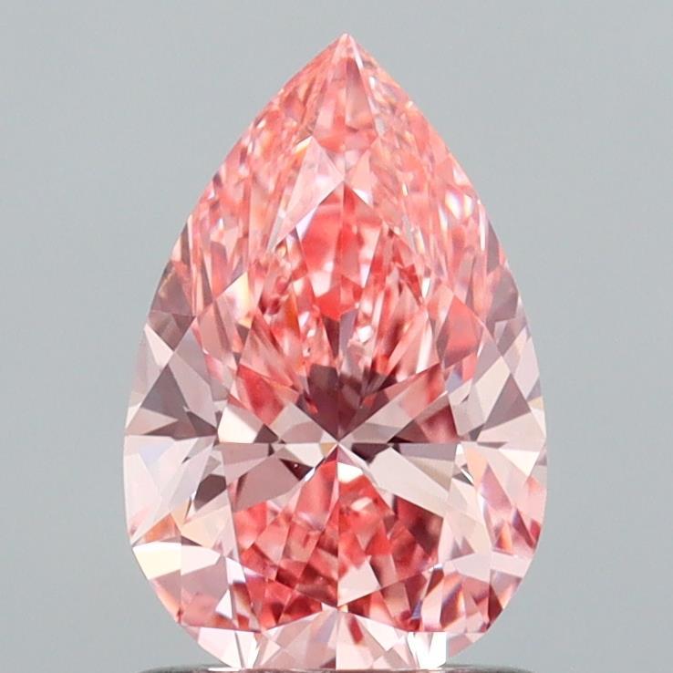 1.06 Ct. Fancy Vivid  Pink Pear Lab Grown Diamond
