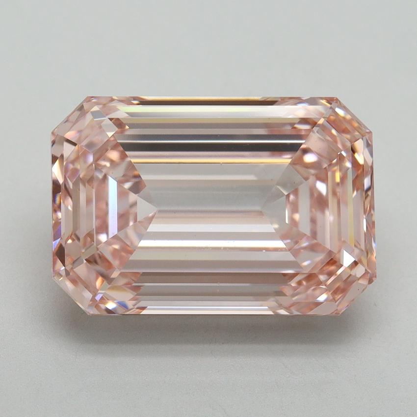 9.04 Ct. Fancy Intense Pink Emerald Lab Grown Diamond