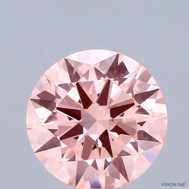 1.5 Ct. Fancy Intense Pink Round Lab Grown Diamond