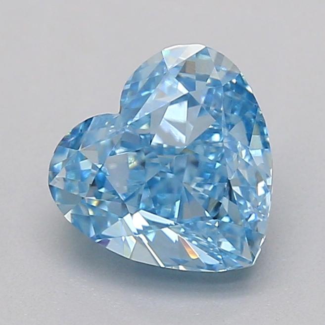 1.01 Ct. Fancy Vivid  Blue Heart Lab Grown Diamond