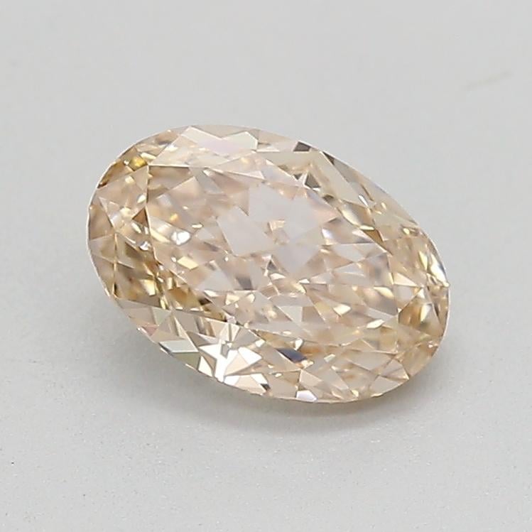 0.49 Ct. Very Light  Brown Oval Lab Grown Diamond