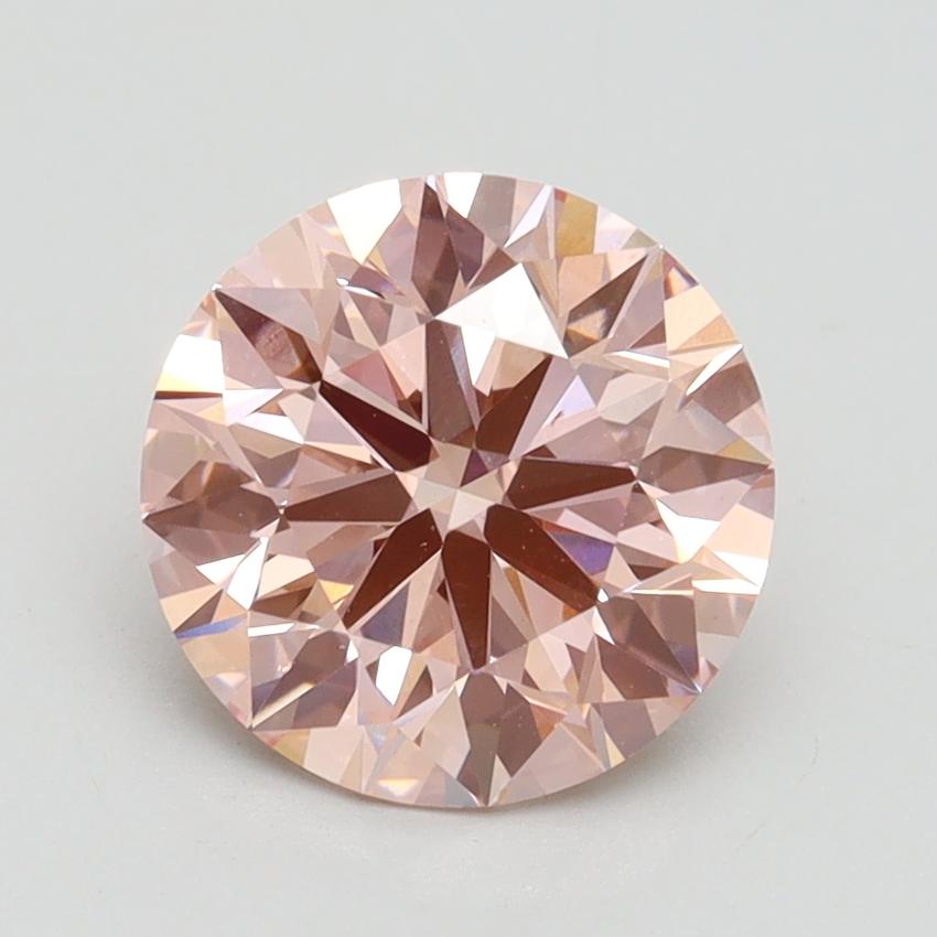 2.06 Ct. Fancy Intense Pink Round Lab Grown Diamond