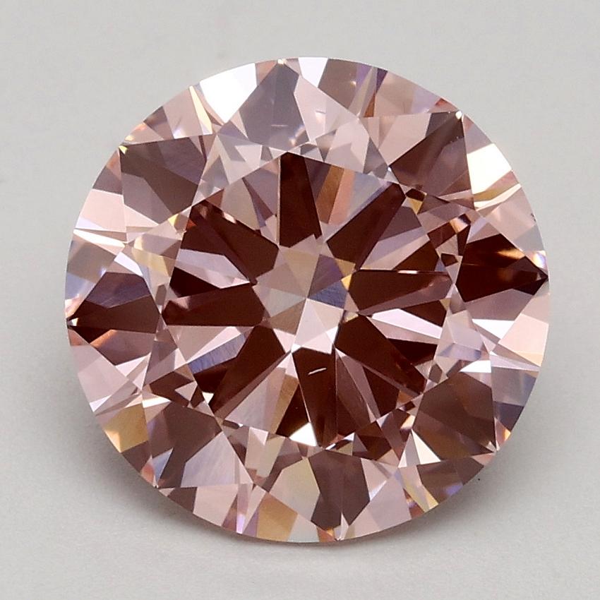 2.50 Ct. Fancy Intense Pink Round Lab Grown Diamond