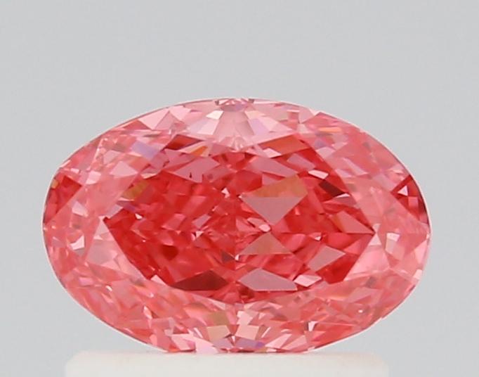 0.78 Ct. Fancy Vivid Pink Oval Lab Grown Diamond