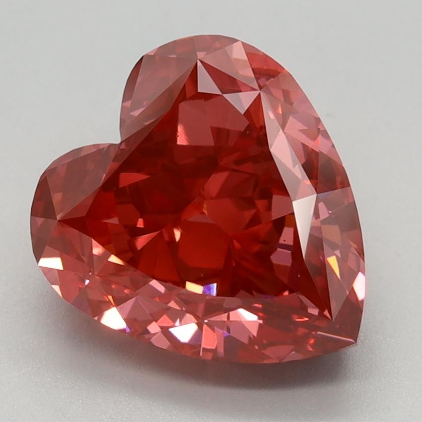 3.38 Ct. Fancy Vivid Pink Heart Lab Grown Diamond