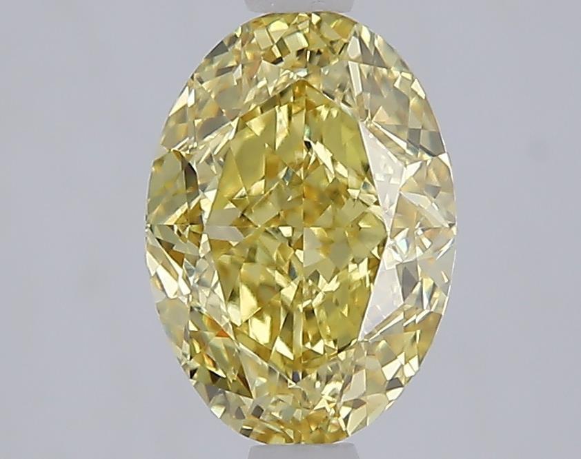 2.07 Ct. Fancy Intense  Yellow Oval Lab Grown Diamond