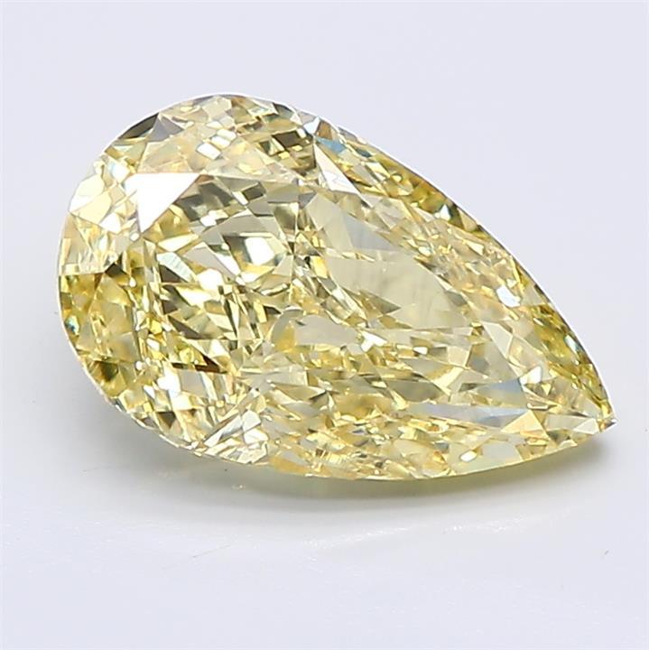 2.55 Ct. Fancy Intense Yellow Pear Lab Grown Diamond