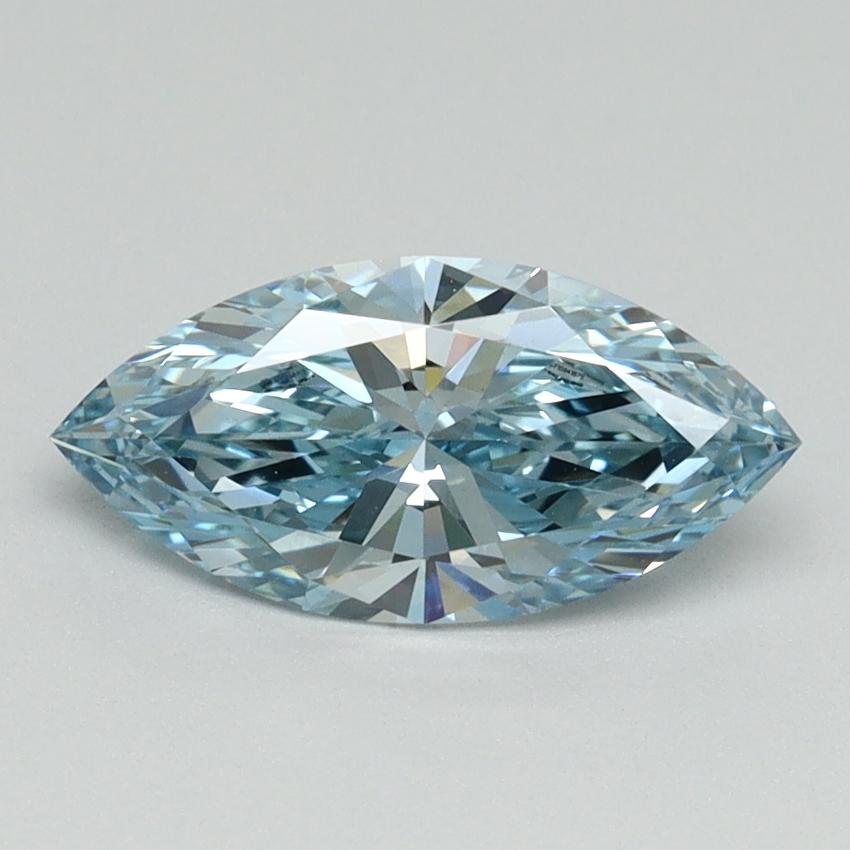 1.10 Ct. Fancy Vivid Blue Marquise Lab Grown Diamond