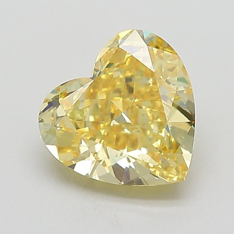2.06 Ct. Fancy Intense  Yellow Heart Lab Grown Diamond