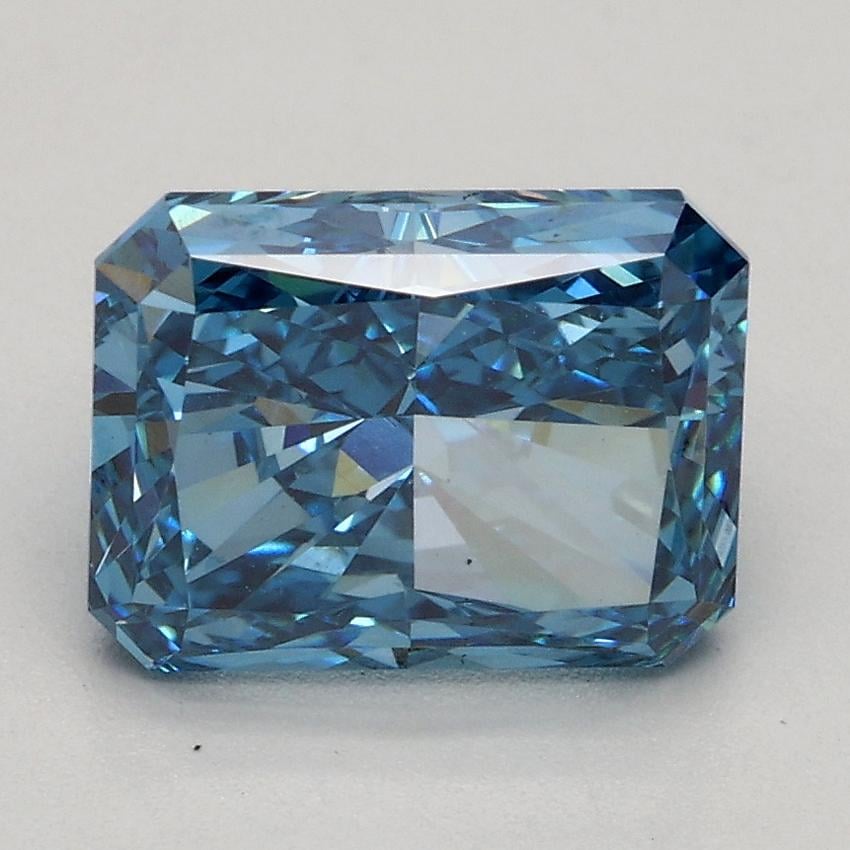 2.02 Ct. Fancy Vivid Blue Radiant Lab Grown Diamond