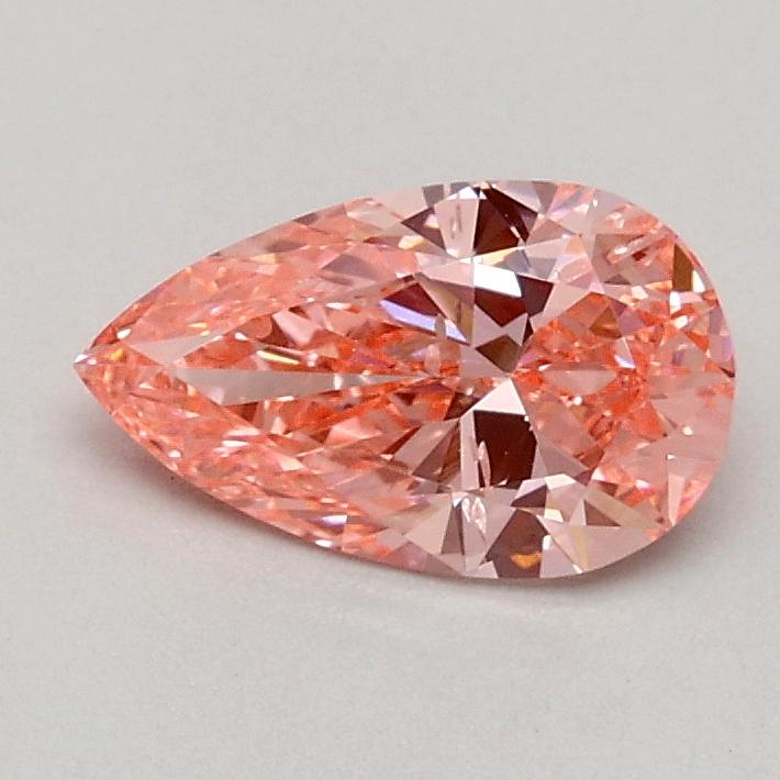 0.51 Ct. Fancy Vivid Pink Pear Lab Grown Diamond