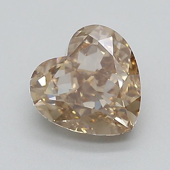 1.00 Ct. Light  Brown Heart Lab Grown Diamond