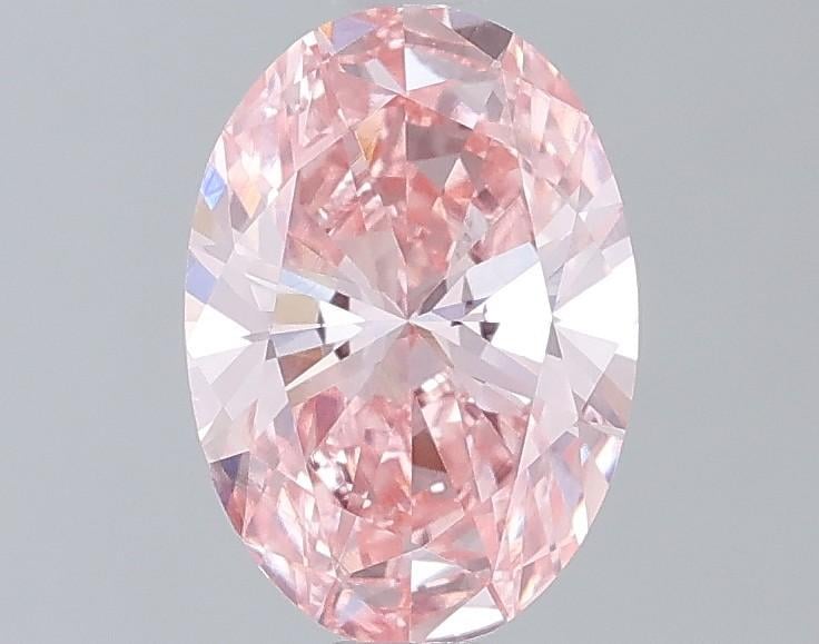 1.03 Ct. Fancy Vivid Pink Oval Lab Grown Diamond
