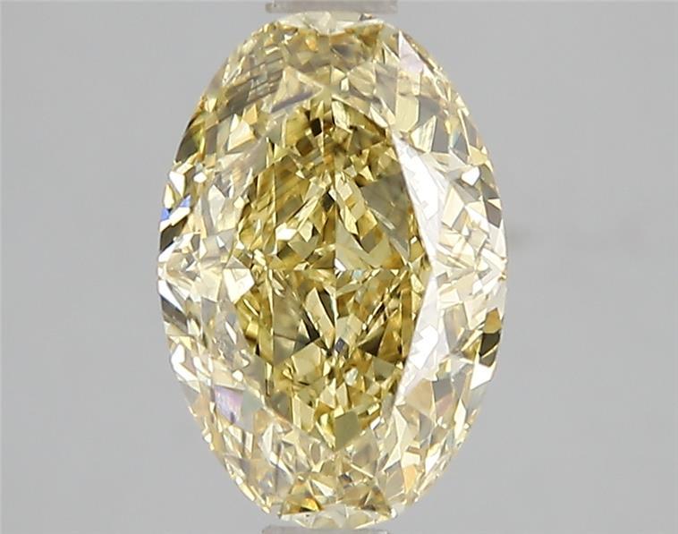 2.59 Ct. Fancy Intense Yellow Oval Lab Grown Diamond