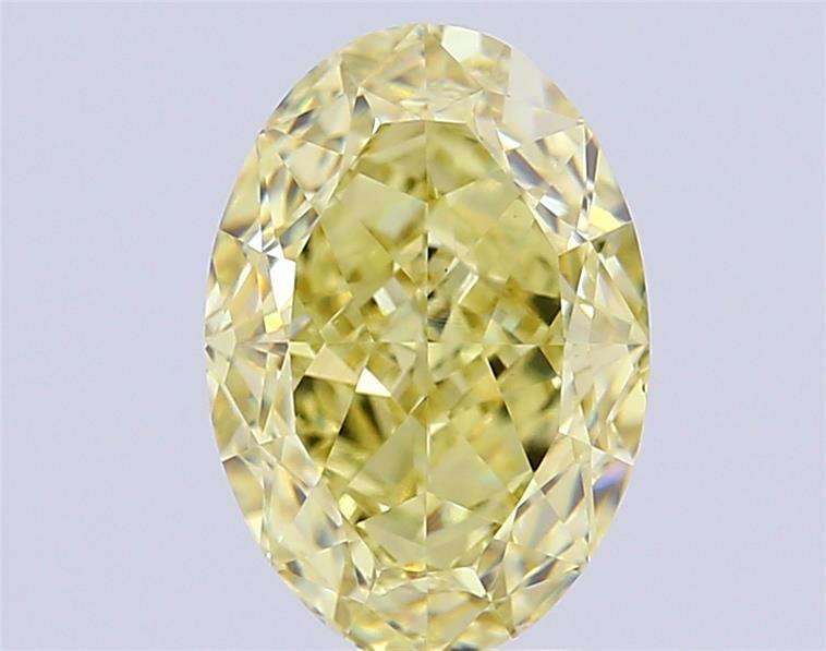5.52 Ct. Fancy Yellow Oval Lab Grown Diamond