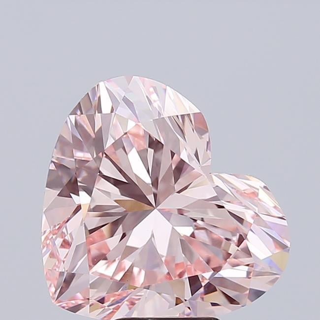 8.00 Ct. Fancy Intense Pink Heart Lab Grown Diamond