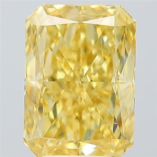 5.02 Ct. Fancy Intense Yellow Radiant Lab Grown Diamond