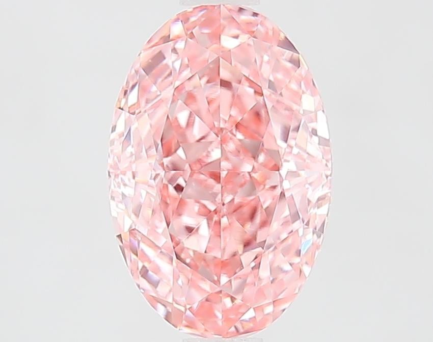 2.07 Ct. Fancy Pink Oval Lab Grown Diamond