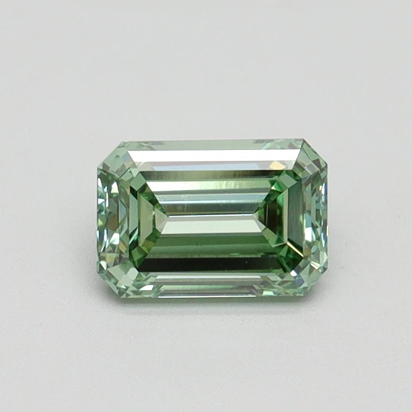 0.80 Ct. Fancy Intense Green Emerald Lab Grown Diamond