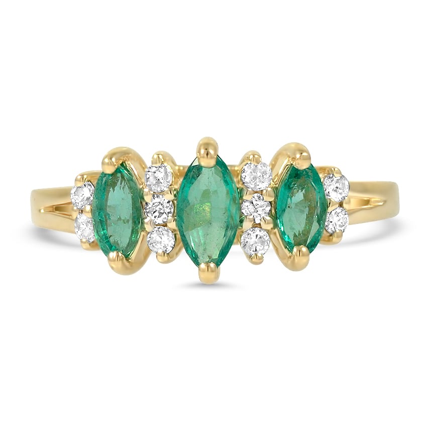 Retro Emerald Vintage Ring